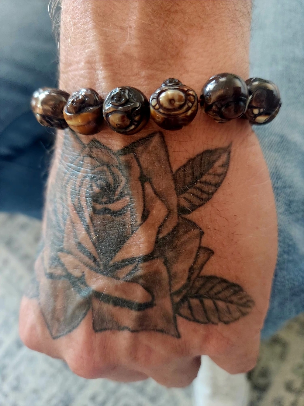 Handcrafted Brown Beaded Unisex Bracelet